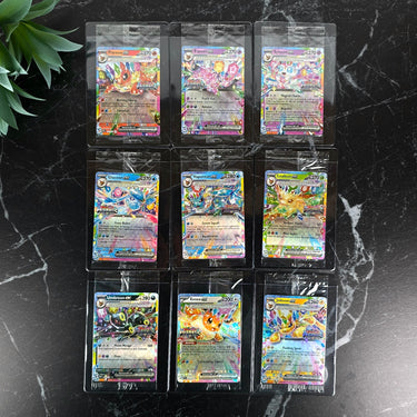 2025 Pokemon Prismatic Evolutions Sealed PROMO EX Stamped Cards Set (9)