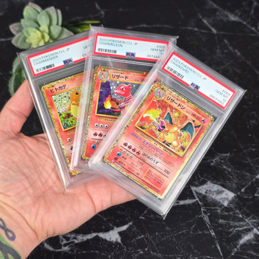 2023 Pokemon Japanese Classic SET (3 Cards) Charmander, Charmeleon & Charizard PSA 10